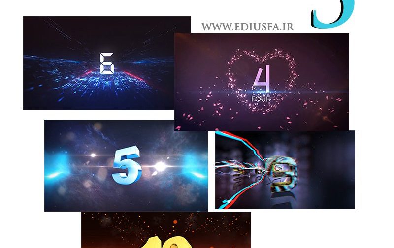 فوتیج شمارش معکوس اعداد countdown 2