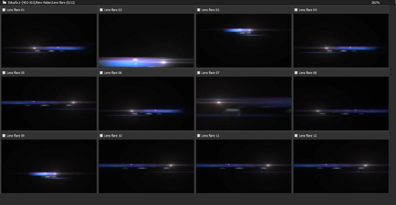 فوتیج ویدویی تابش نوری Flare 2-فوتیج آماده Lens Flare
