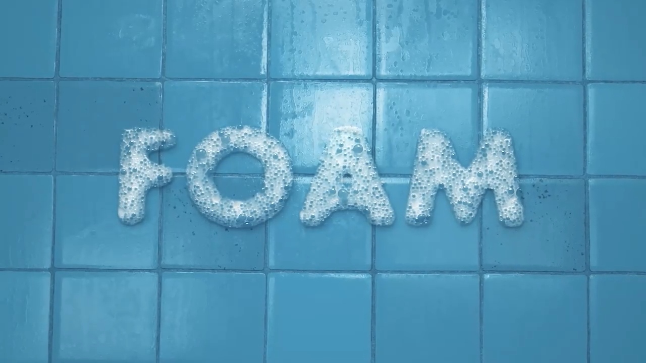 دانلود رایگان پروژه متن و تایتل افترافکت حباب و فوم -Bubbly Foam Titles