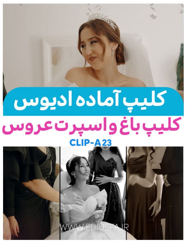 پروژه کلیپ آرایشگاه ادیوس | پروژه اماده ادیوس عروس و داماد کد A23