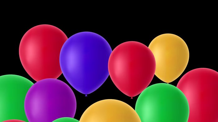 فوتیج بادکنک های رنگی - 6 عدد فوتیج موشن گرافیک بادکنک - Image 2