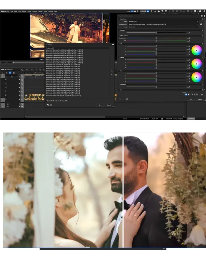 افکت رنگ قهوه ای ویدیو-