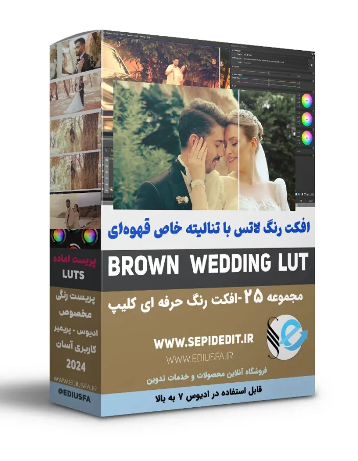 افکت رنگ قهوه ای ویدیو-افکت رنگ لاتس با تنالیه خاص قهوه ای