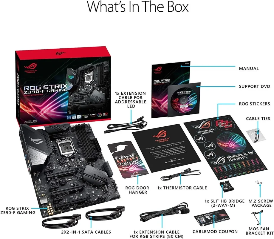 خرید مادربرد ایسوس نسل 9 گیمینگ و تدوین - ASUS ROG STRIX Z390 F 3 خرید مادربرد ایسوس نسل 9 گیمینگ و تدوین