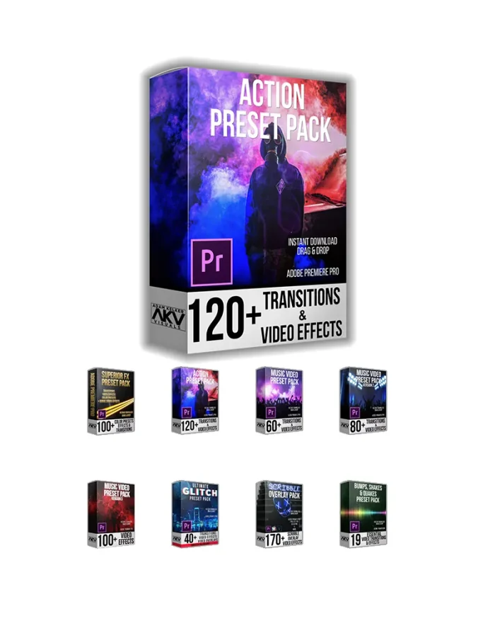 مجموعه پریست و ترانزیشن پریمیر AKV -پریست‌ و ترانزیشن‌های سینمایی و افکت‌