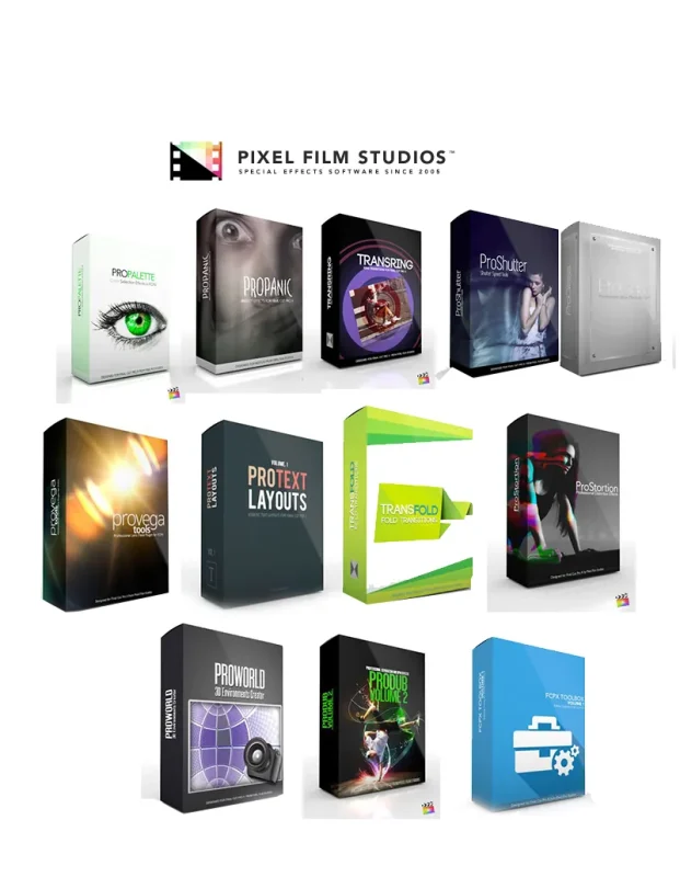 مجموعه افکت و پلاگین فاینال کات پرو -Pixel Film Studios