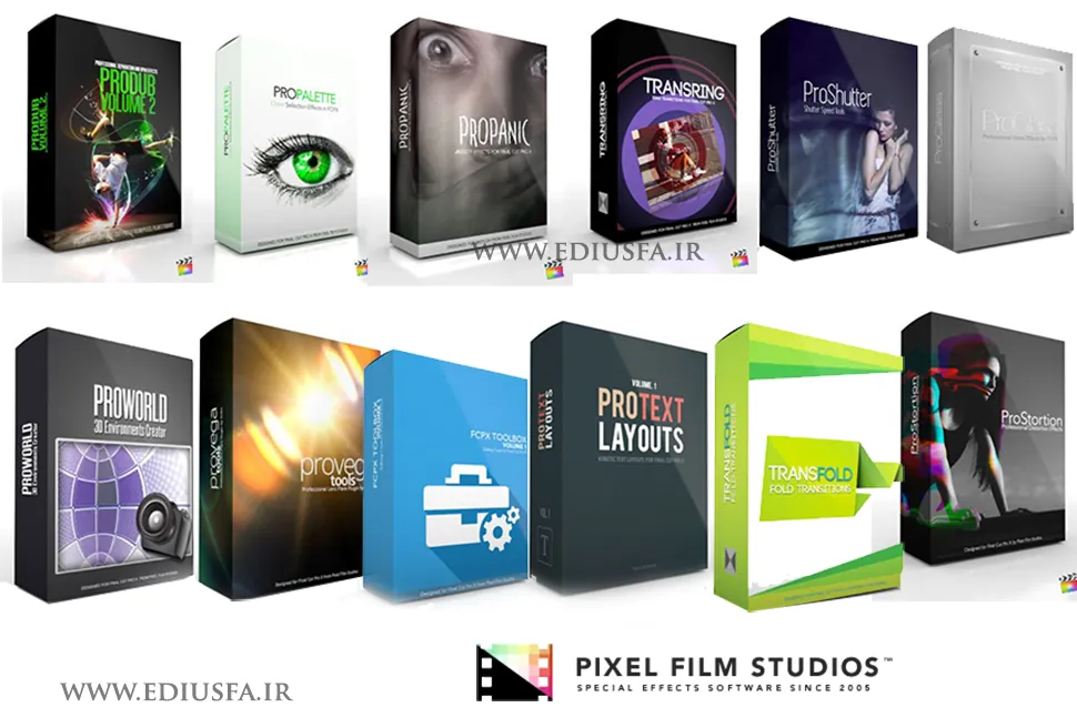 مجموعه افکت و پلاگین فاینال کات پرو -Pixel Film Studios