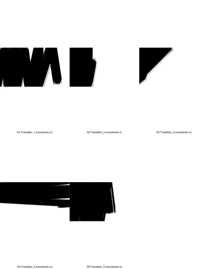 ویدیو مت ترنزیشنی مت براش - 5 عدد ویدیو حالت قلم‌مو (Brush) - Image 2