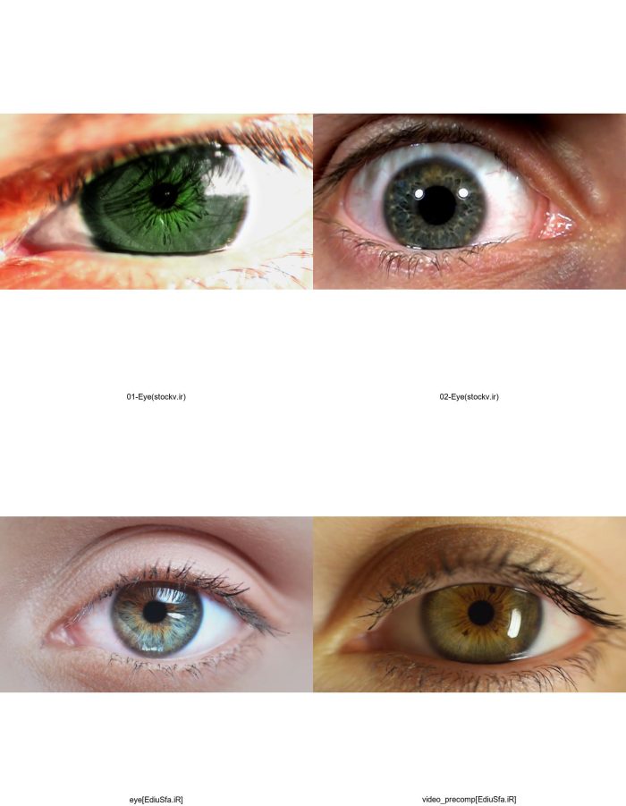 مجموعه ویدیو فوتیج کلوز آپ چشم انسان-4 عدد ویدیو چشم - Image 2